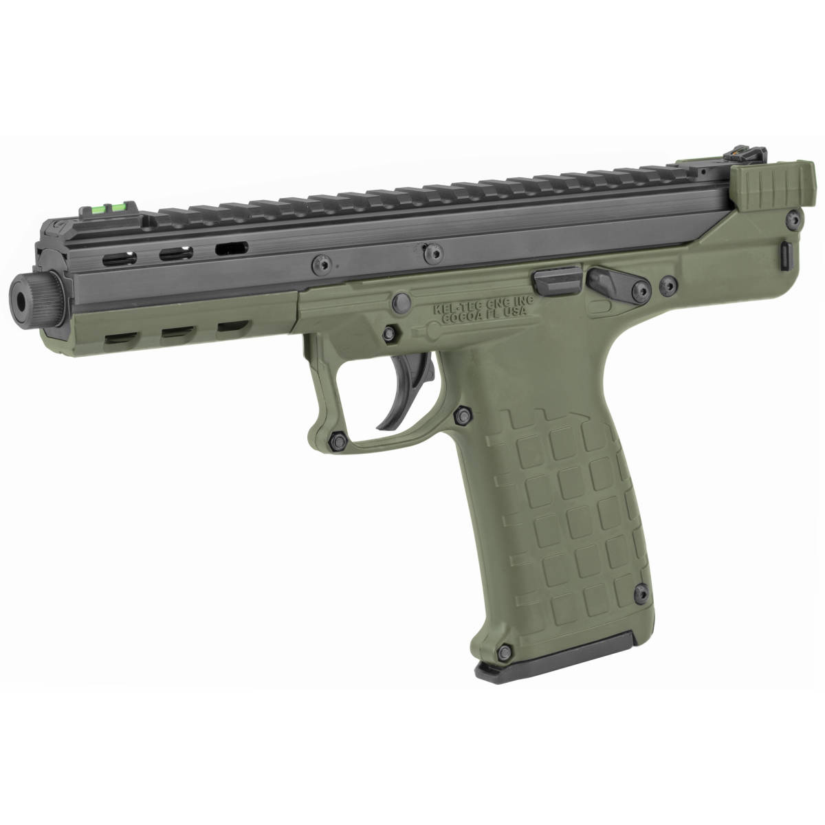 Kel-Tec CP33 22 LR 5.50” TB 33+1 OD Green Tactical Pistol Fiber Optic...-img-2