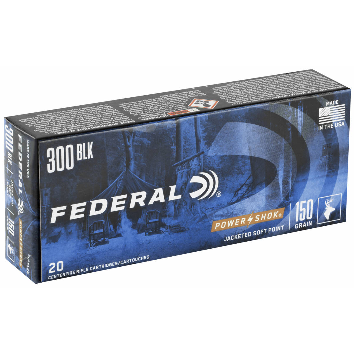 Federal 300 Blackout Power-Shok 300Blk 150 gr Soft Point SP AAC - Rifle ...