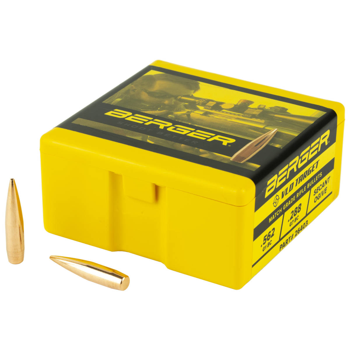 Berger bullets 26403 vld target long range 6 5 creedmoor 264 130 gr