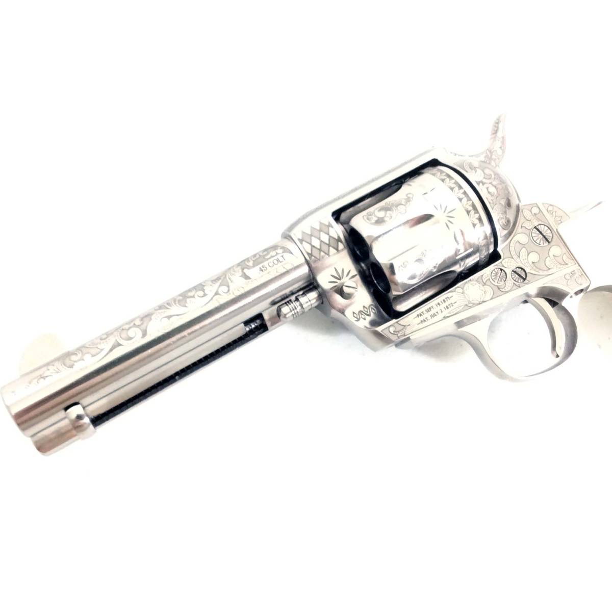 Cimarron .45 LC S/A Revolver 4.75” George Patton Engraved-img-3