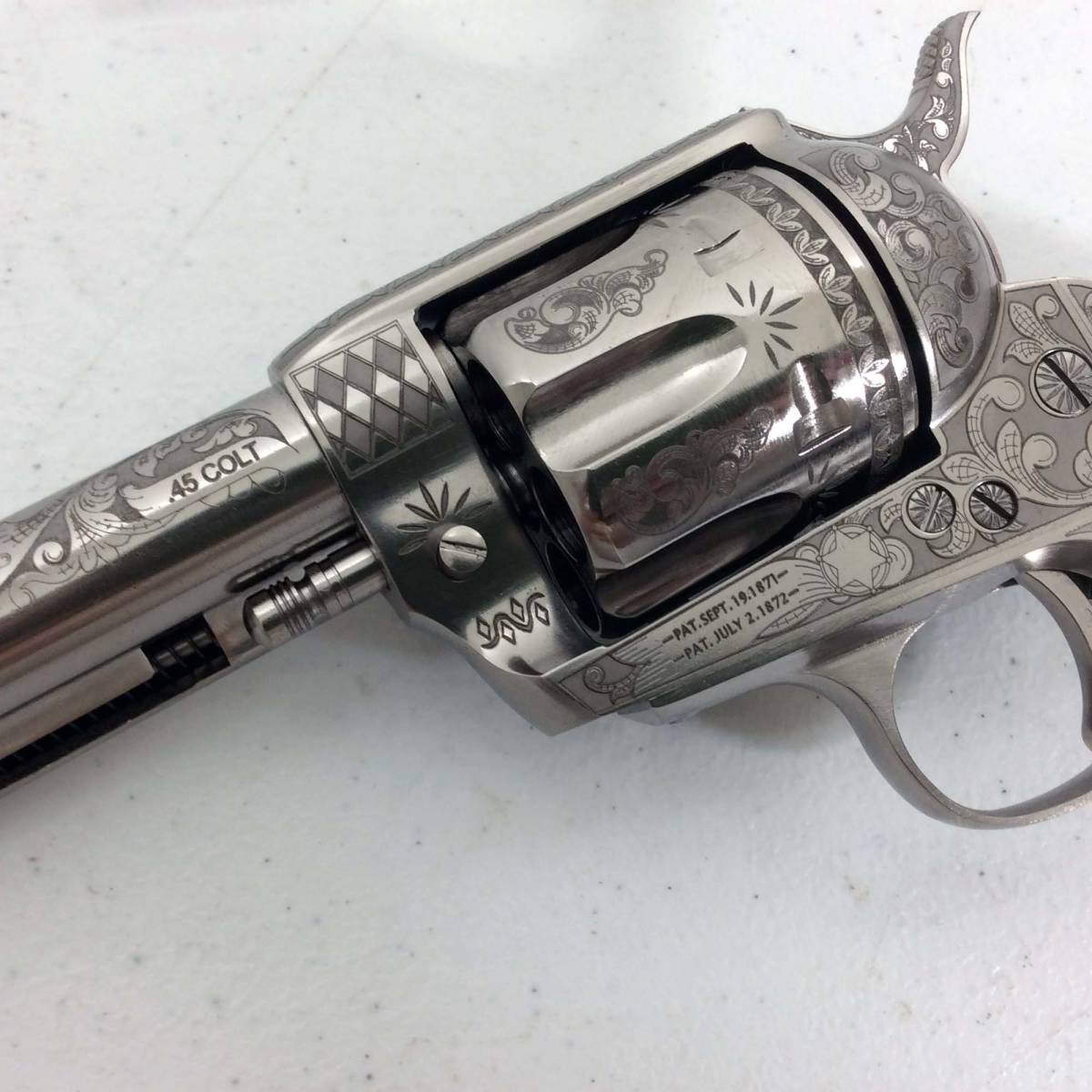 Cimarron .45 LC S/A Revolver 4.75” George Patton Engraved-img-4