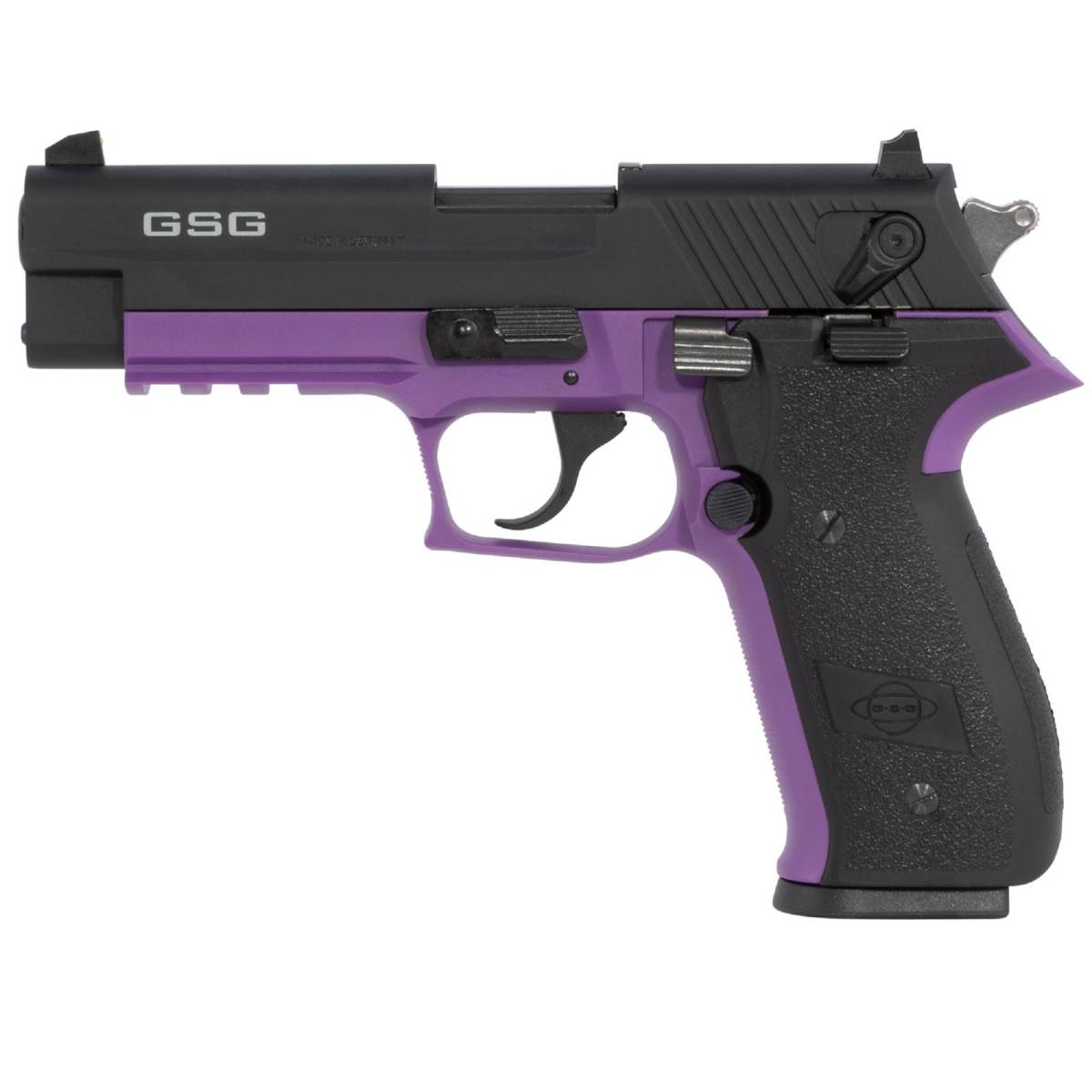GSG GERG2210FFL FireFly 22 LR 10+1 4” Black Serrated Slide, Purple...-img-3