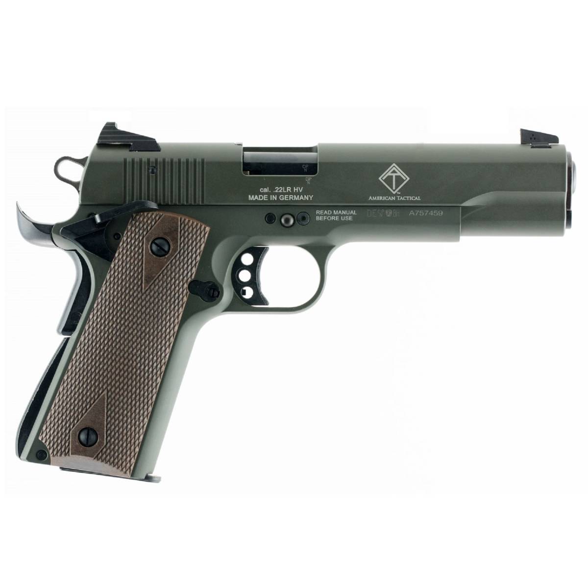 GSG GSG2210M1911G 1911 22 LR 10+1 5” Threaded Barrel, OD Green...-img-5