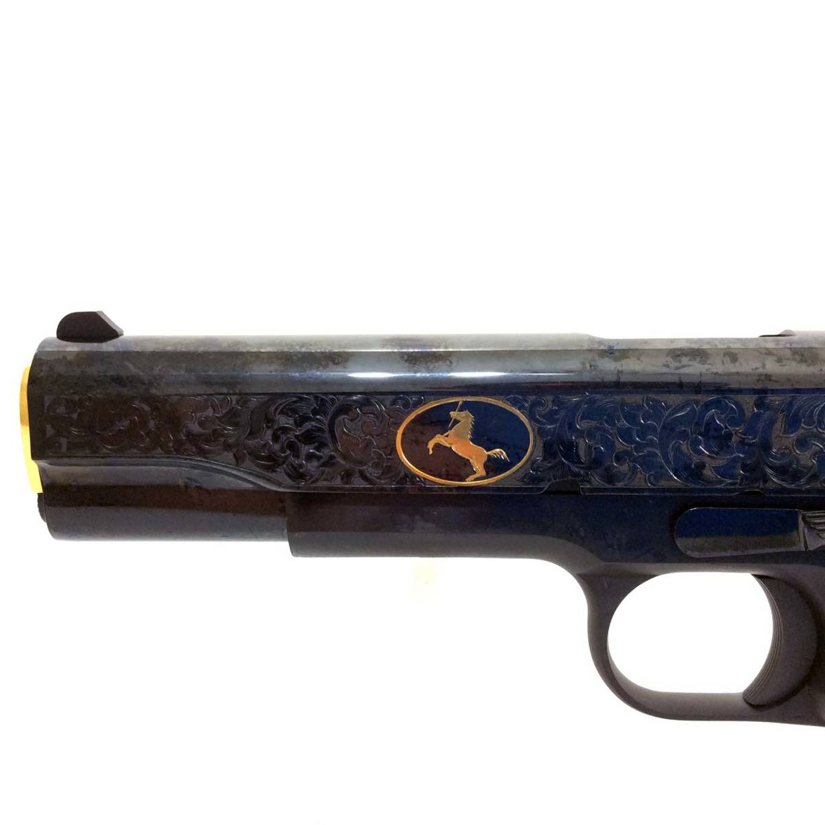 COLT 1911 HERITAGE 38 SUPER EXCLUSIVE GOLD BLUE DELUXE-img-1