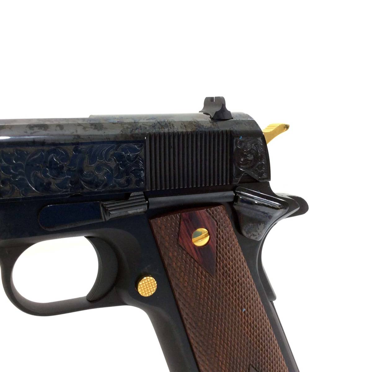 COLT 1911 HERITAGE 38 SUPER EXCLUSIVE GOLD BLUE DELUXE-img-2