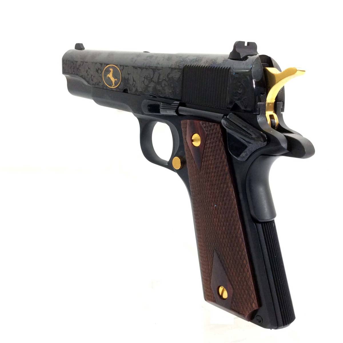 COLT 1911 HERITAGE 38 SUPER EXCLUSIVE GOLD BLUE DELUXE-img-4