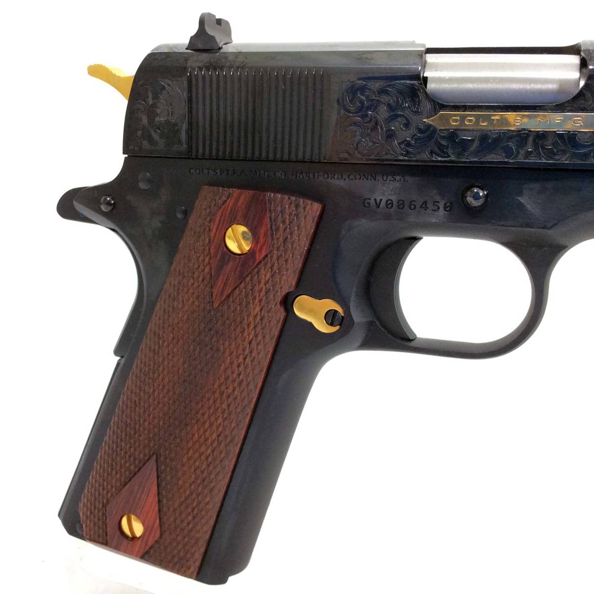COLT 1911 HERITAGE 38 SUPER EXCLUSIVE GOLD BLUE DELUXE-img-8