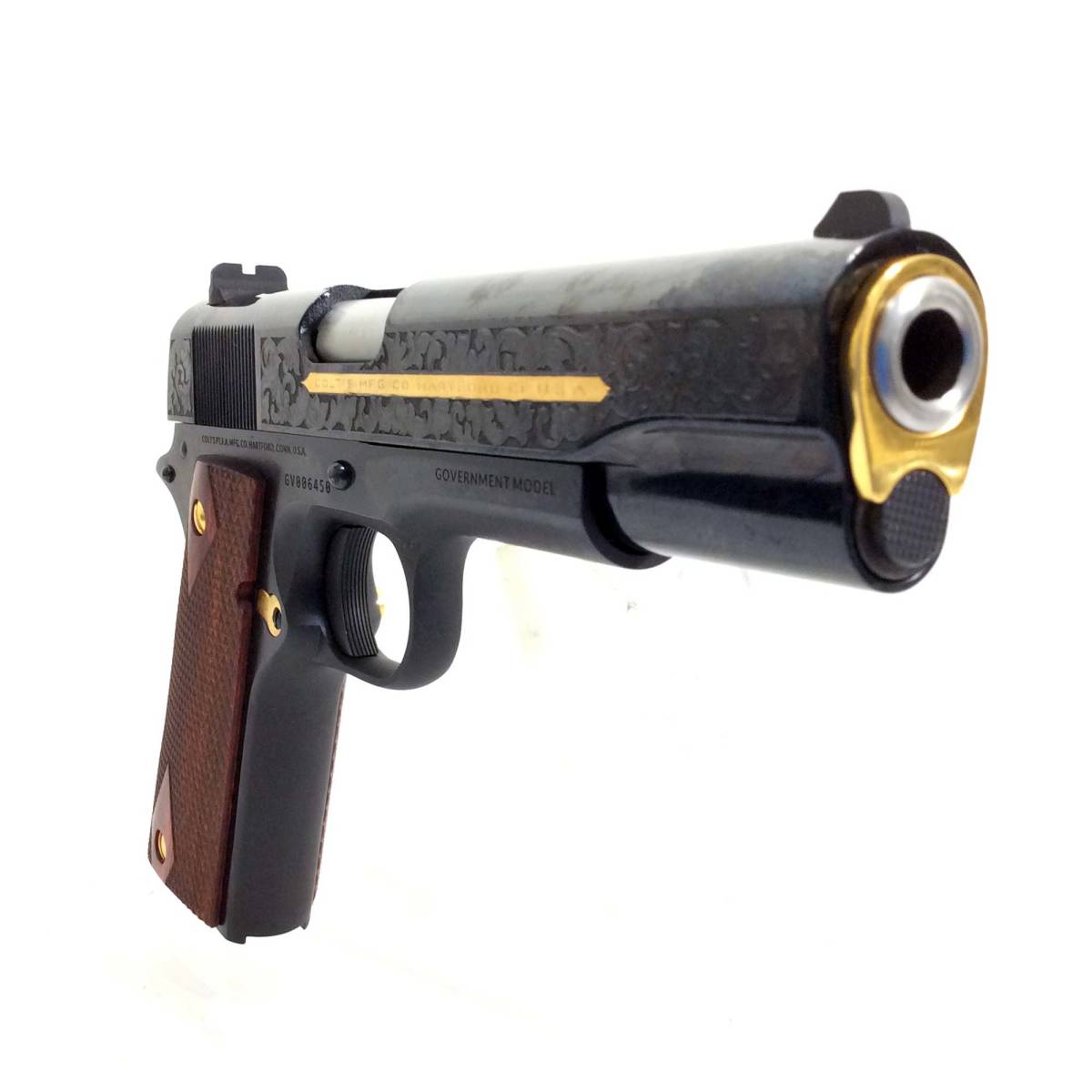 COLT 1911 HERITAGE 38 SUPER EXCLUSIVE GOLD BLUE DELUXE-img-10