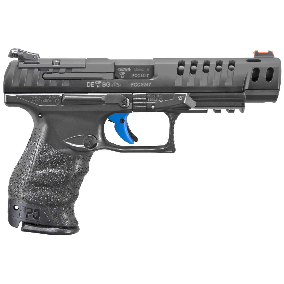 Walther Arms 2849640 PPQ M2 Q5 Match 9mm Luger 5” 10+1 Black Tenifer...-img-1