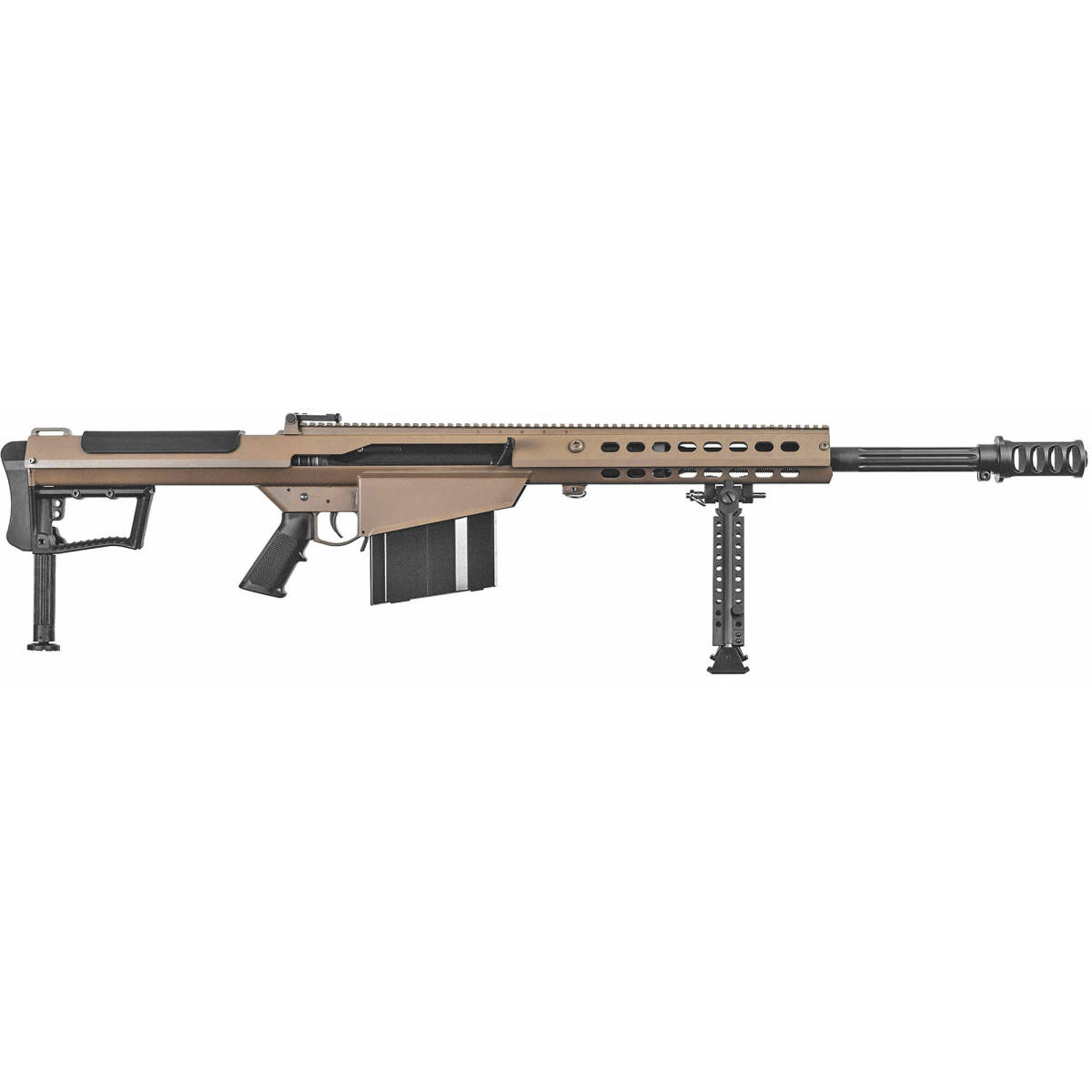 Barrett 18066 M107A1 50 BMG 20” 10+1 Flat Dark Earth Cerakote Fixed...-img-1