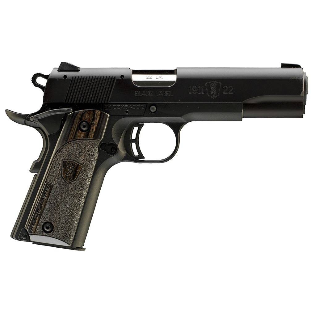 Browning 1911 Black Label Compact 22 LR 3.63" 10+1 Laminate Stainless...-img-0