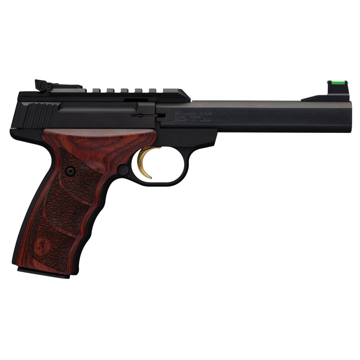 Browning Buck Mark Plus 22 LR 5.50" 10+1 Rosewood Matte Black Optic...-img-0