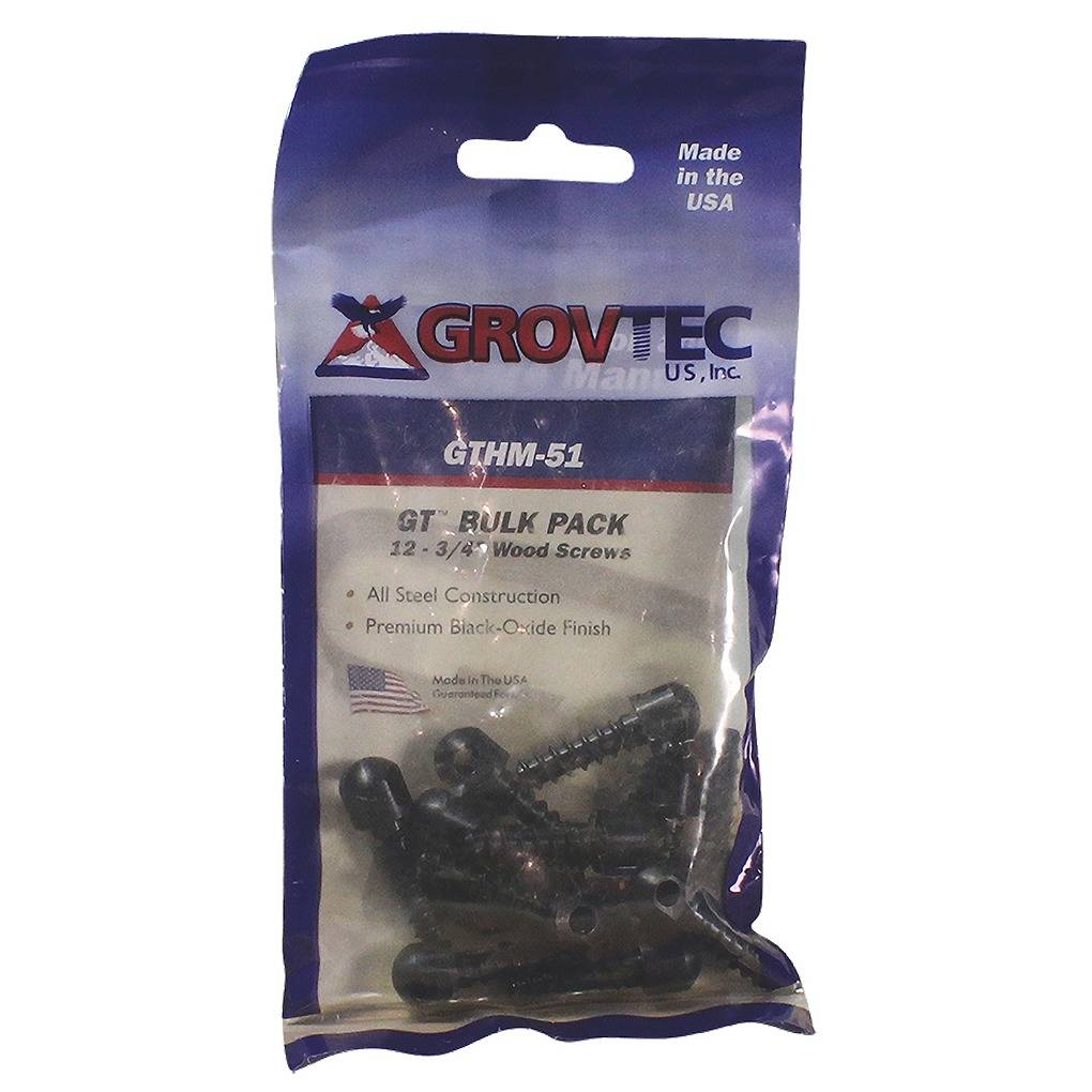 GrovTec US Inc GTHM51 Wood Screw Swivel Studs 0.75” 12-Pack Black ...