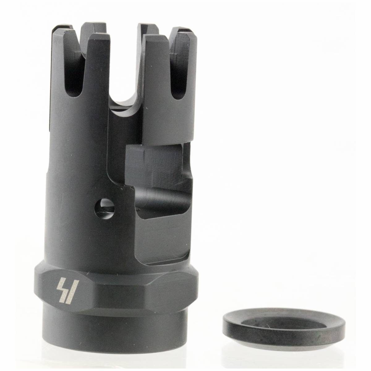 Strike Industries CCCOMP Checkmate Comp Black Steel with 1/2”-28 tpi...-img-0