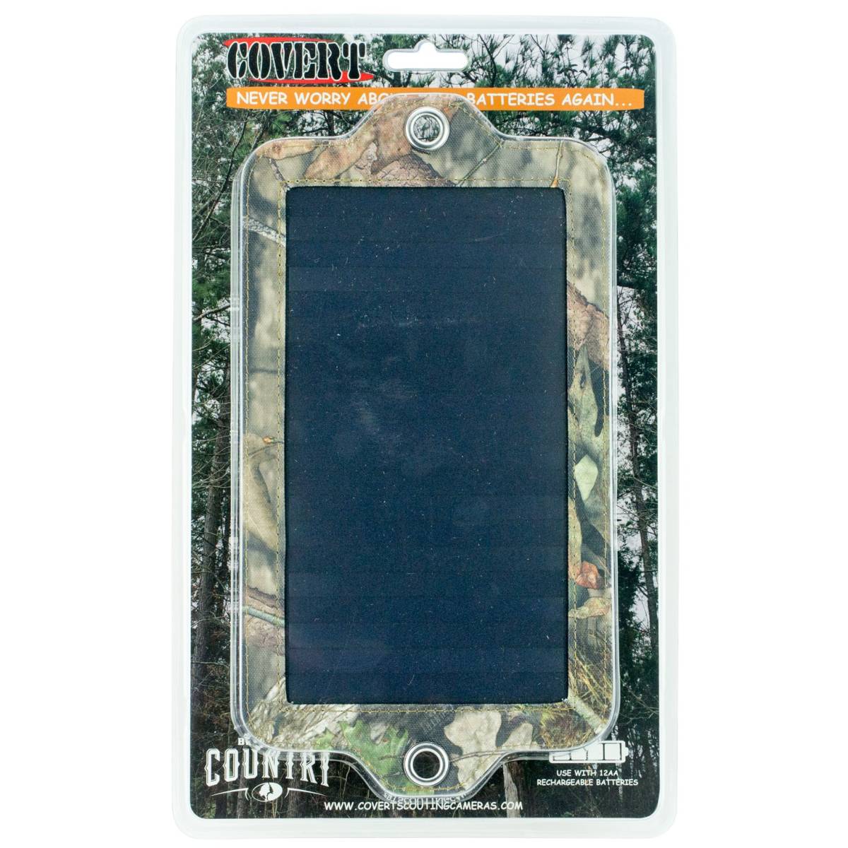 Covert Scouting Cameras 5267 Solar Panel 12”x 6” 6.4 Volt Camo-img-0