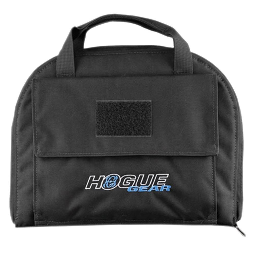 Hogue 59250 Pistol Bag Medium Black Nylon with Front Pocket 9” x 12”-img-0