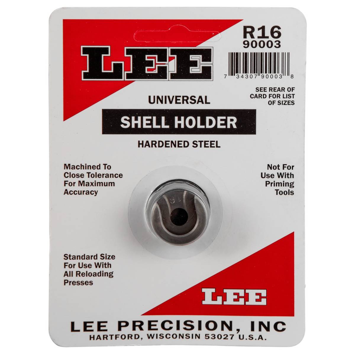 Lee Precision 90003 Shell Holder Universal #16R 500 S&W / 7.62x54 Russian-img-0