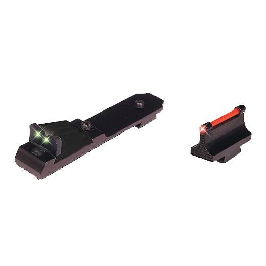 TruGlo TG114 Lever Action Rifle Sights Black 0.500” Red Front, Green...-img-0