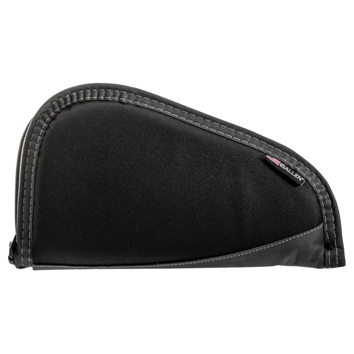 Allen 44411 Deluxe Handgun Case Black w/Gray Trim, Foam Padding