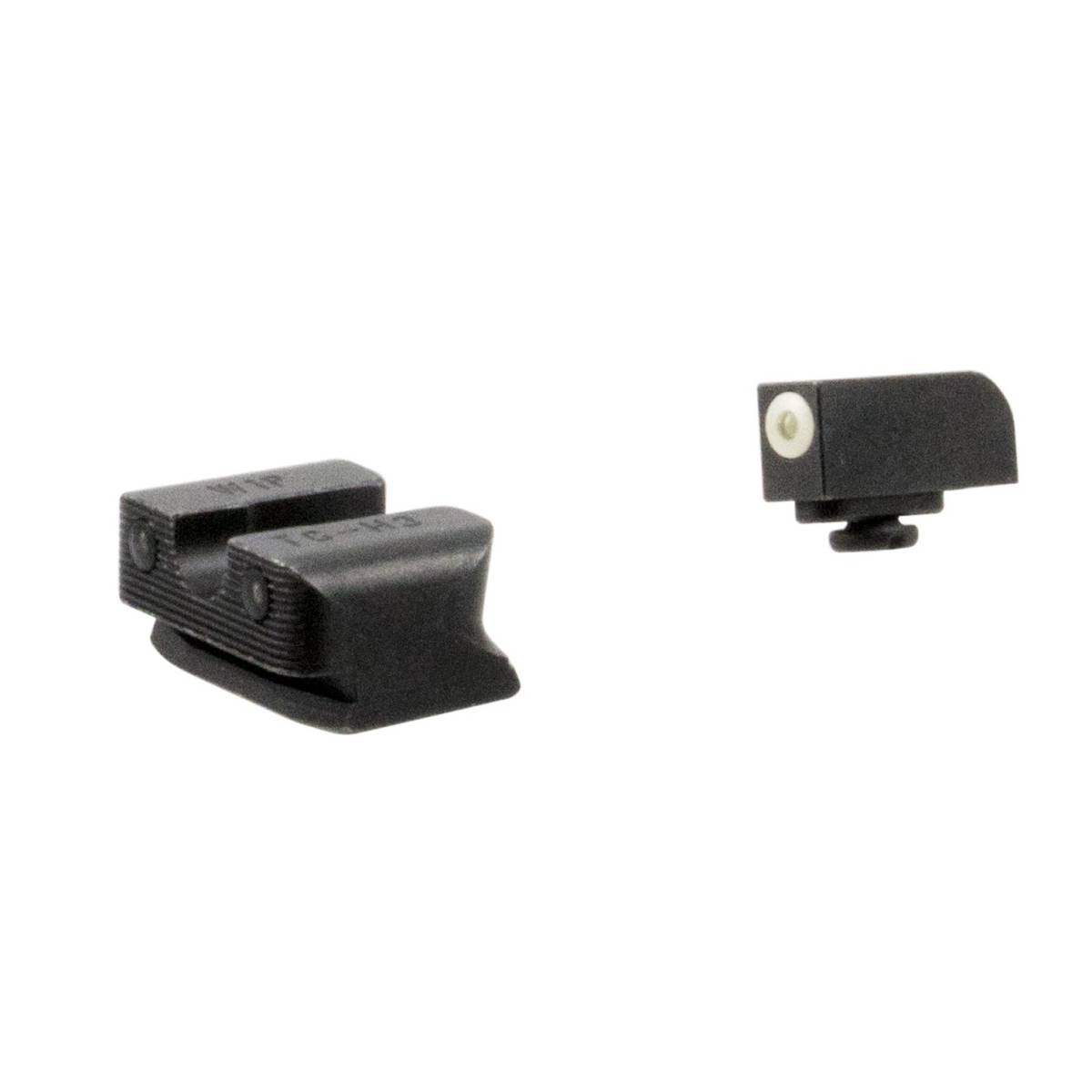TruGlo TG231W1W Tritium Pro Black | Green White Outline Front Sight Rear-img-1