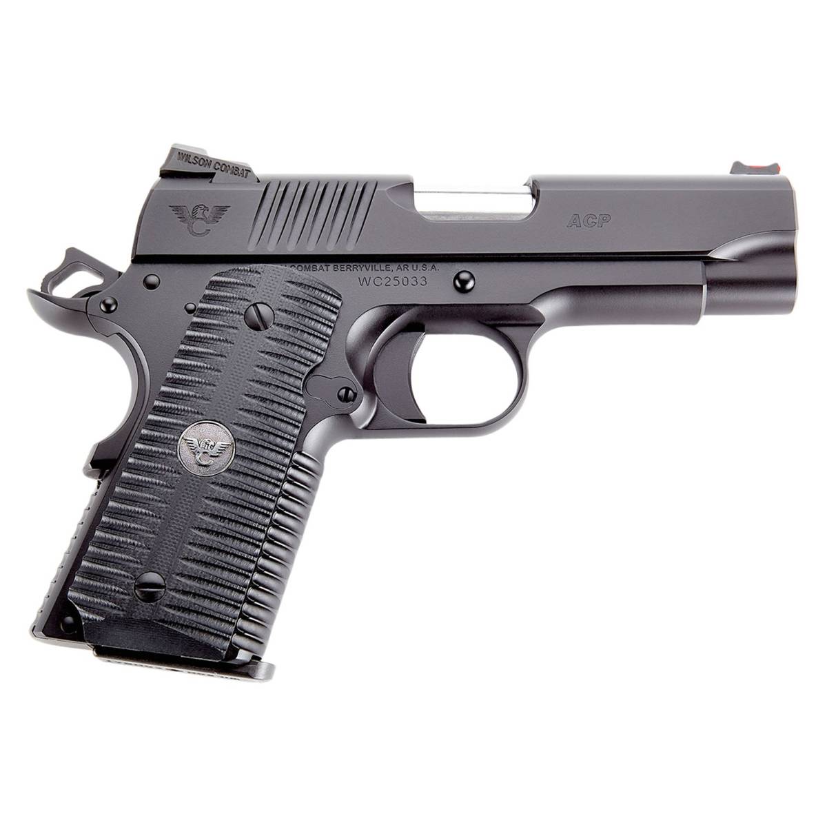 Wilson Combat ACPCP45 ACP Compact SAO 45 4” 7+1 Black Armor-Tuff...-img-1