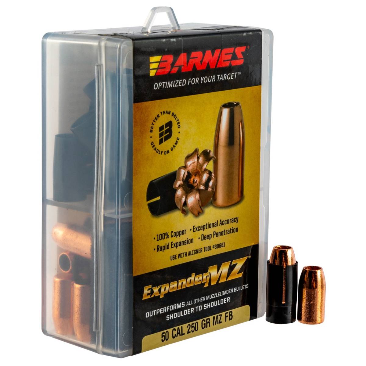 Barnes Bullets 30577 Expander MZ Muzzleloader 50 Cal Hollow Point 250 ...