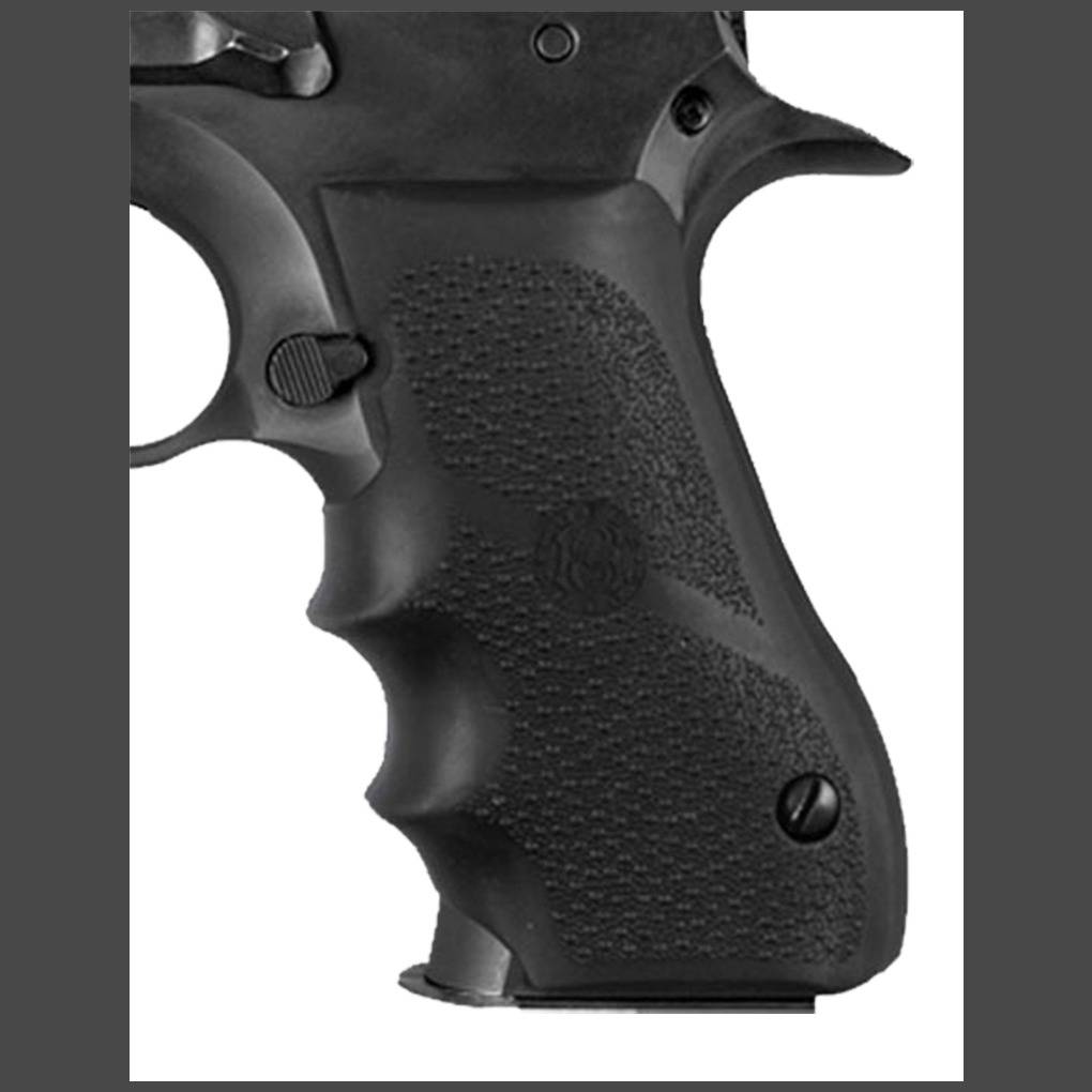 Hogue 76000 Rubber Grip Black with Finger Grooves for Magnum Research...-img-0