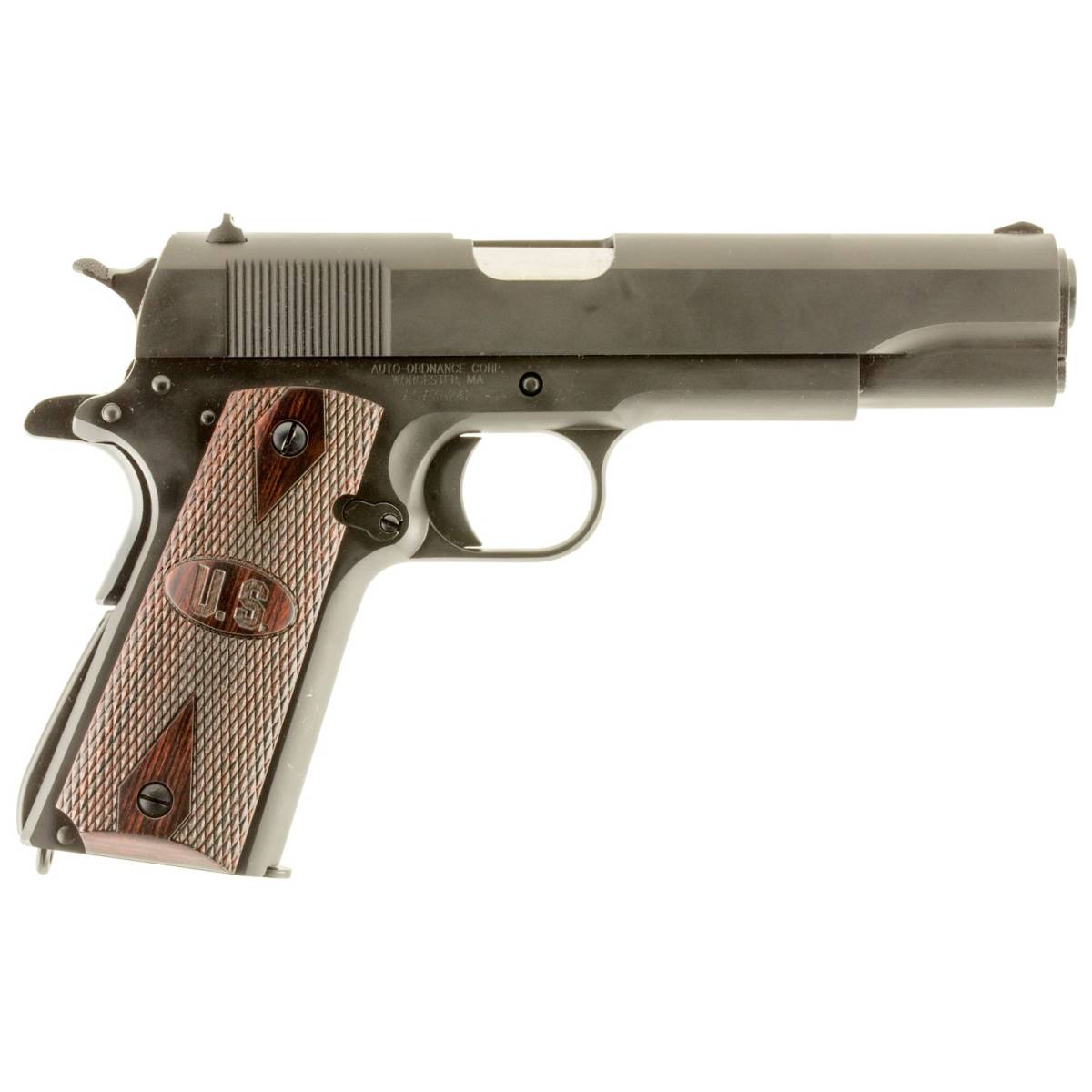 Auto-Ordnance 1911BKOW 1911 A1 GI Spec 45 ACP 7+1, 5” Stainless Steel...-img-1