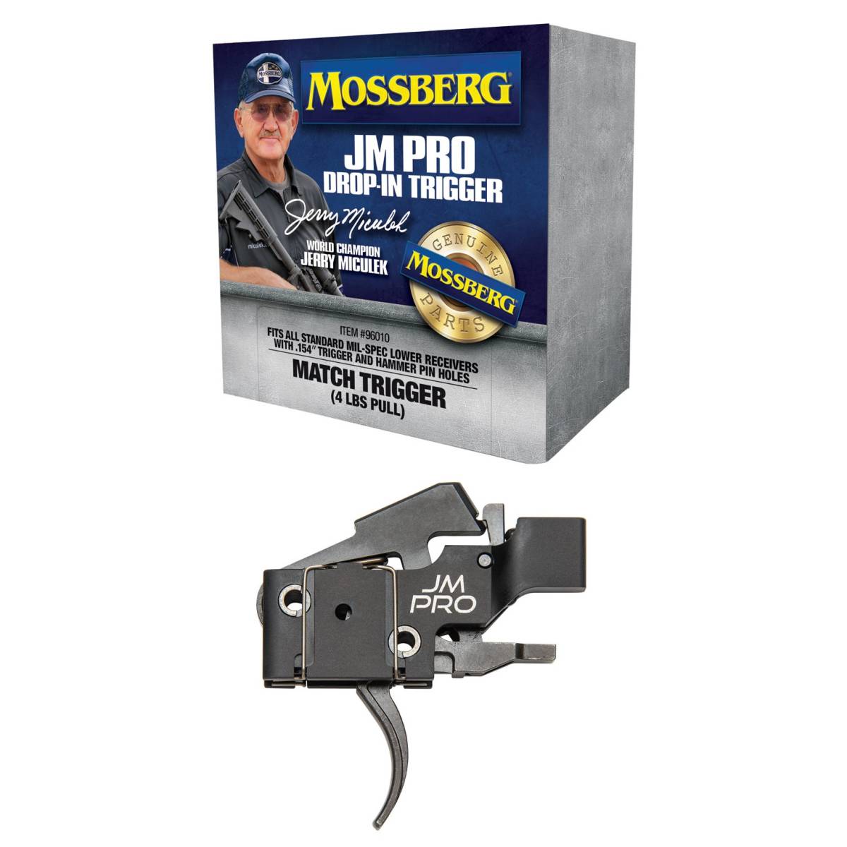 Mossberg 96010 JM Pro Adjustable Match AR Drop-In Trigger, Fits AR15s &...-img-0