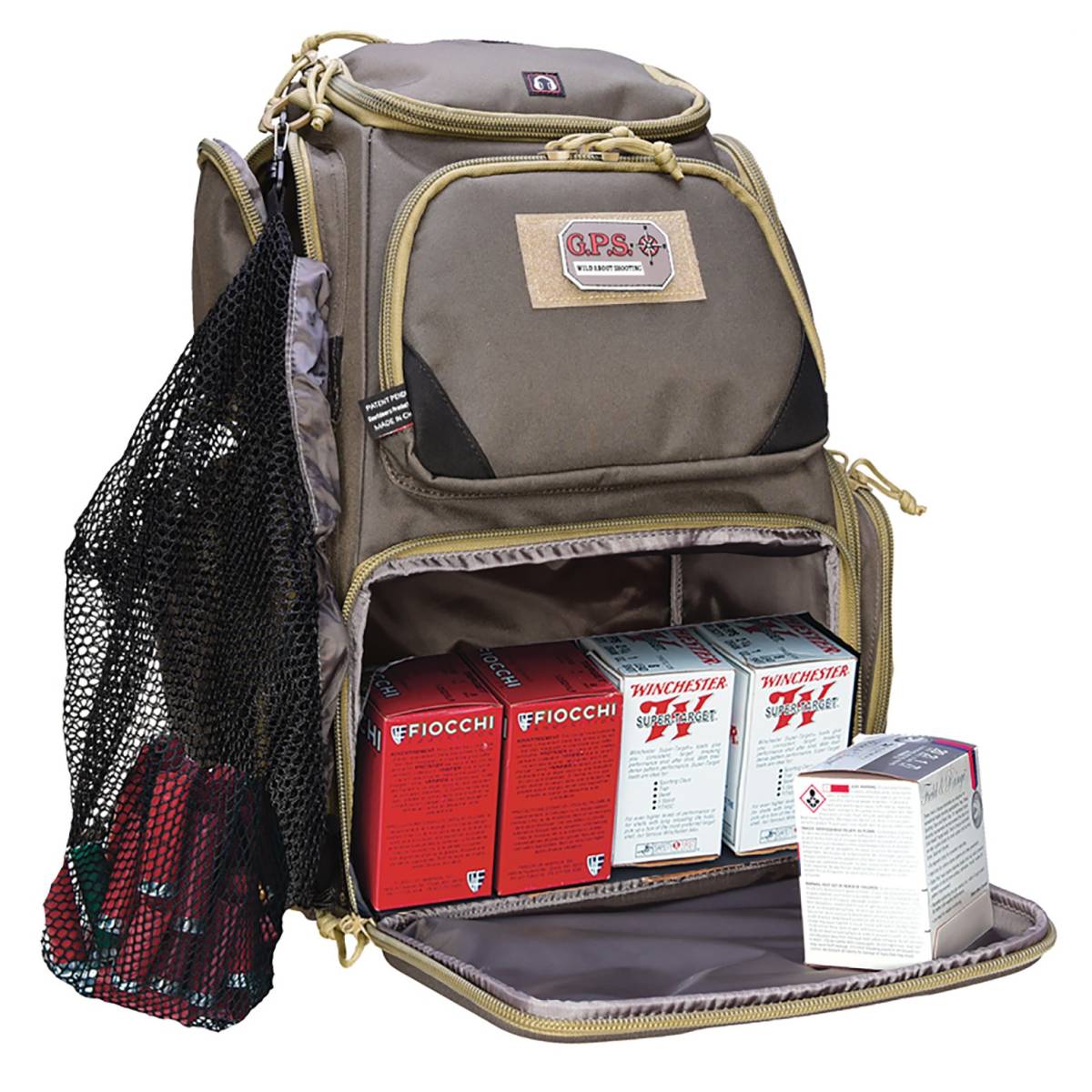 GPS Bags 1611SC Sporting Clays Backpack Olive w/Visual ID Storage System Gun Cases & Gun