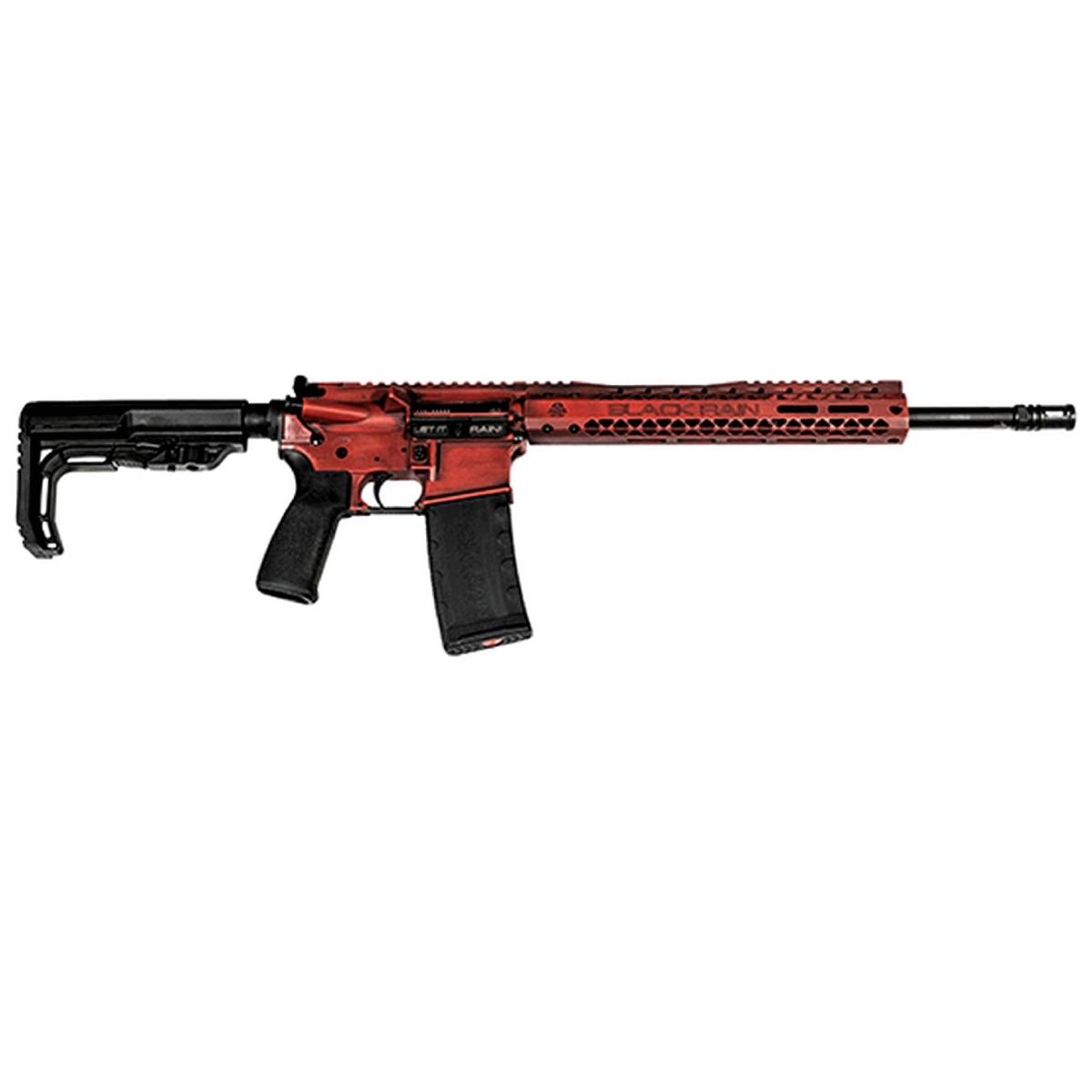 BLACK RAIN ORDNANCE FUSION AR-15 5.56 16” RED BATTLEWORN BRO 223 AR...-img-1