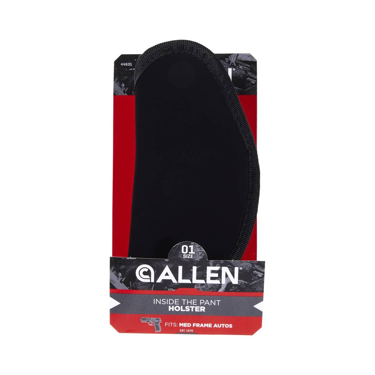 Allen 44601 Inside The Pants Size 01 IWB Black Ultrasuede Fabric, Fits...-img-0