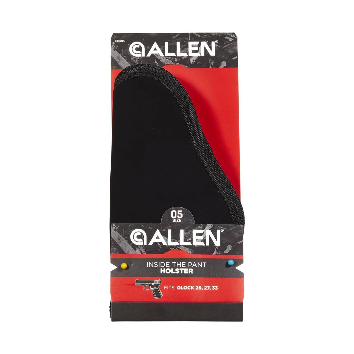 Allen 44605 Inside The Pants IWB Size 05 Black Polyester Belt Clip...-img-0