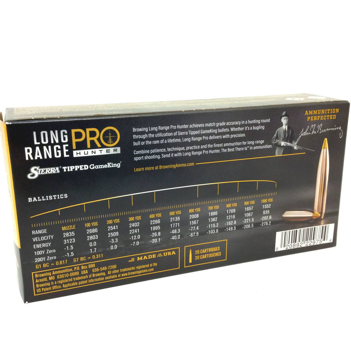 Browning 6 8 western ammo long range pro hunter 175 gr sierra tipped