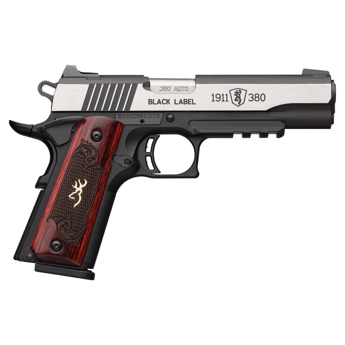 Browning 1911 Black Label Medallion Pro 380 ACP 4.25" 8+1 Polymer Matte...-img-1