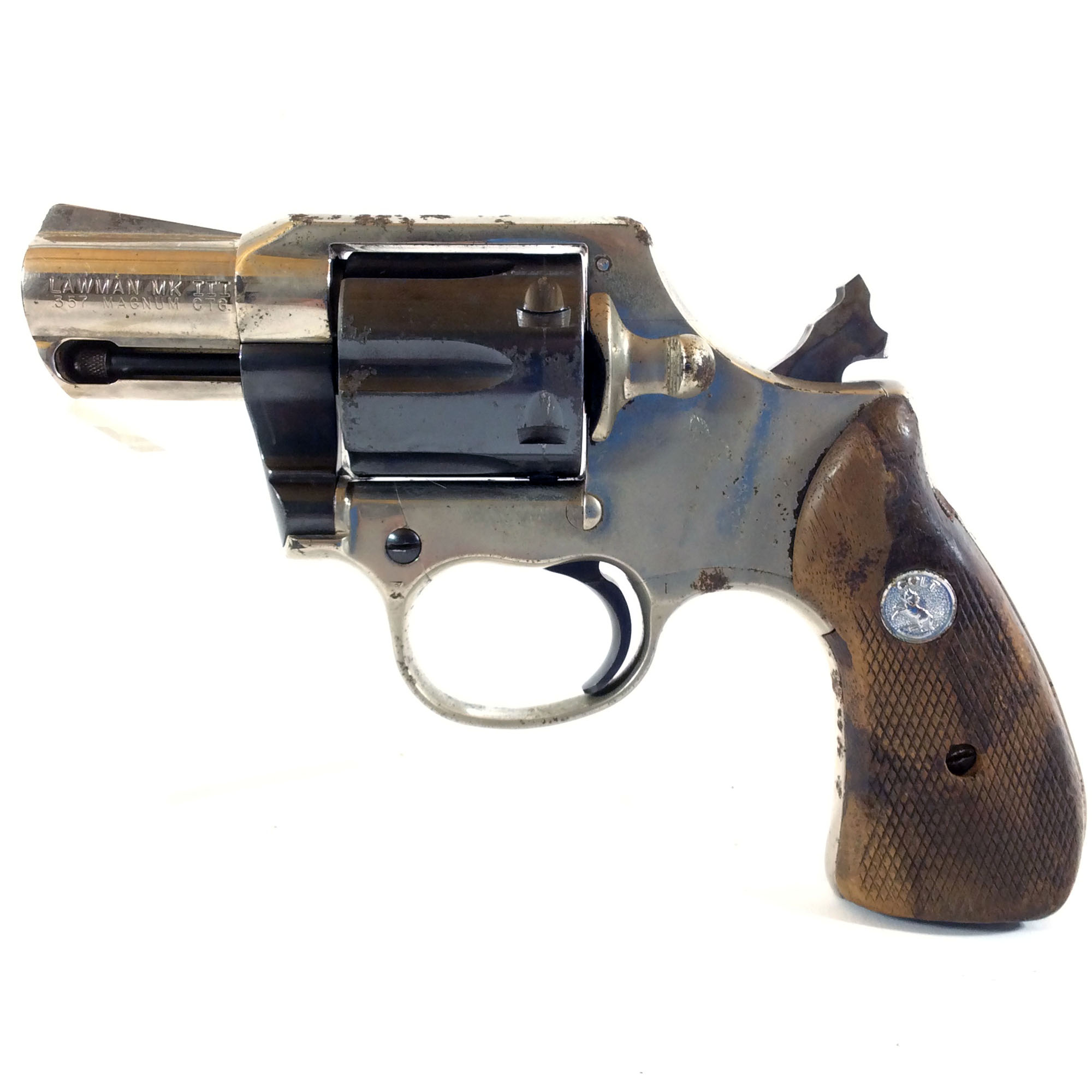 Custom 1979 Colt Lawman MKIII 357 Mag MK III Revolver Da 2” Heavy ...