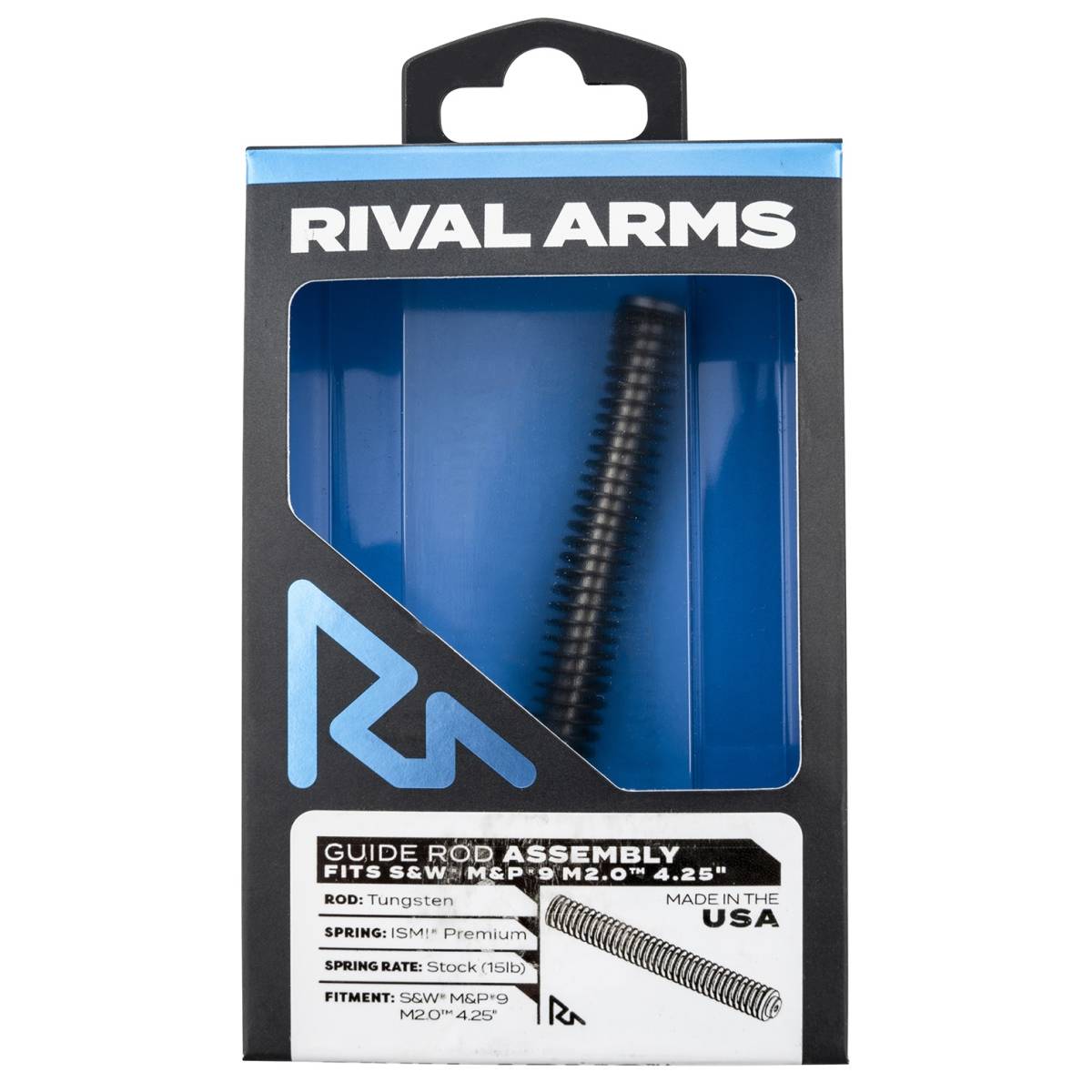 Rival Arms RARA50M201T Guide Rod Assembly Tungsten for S&W M&P-9 (4.25”)-img-0