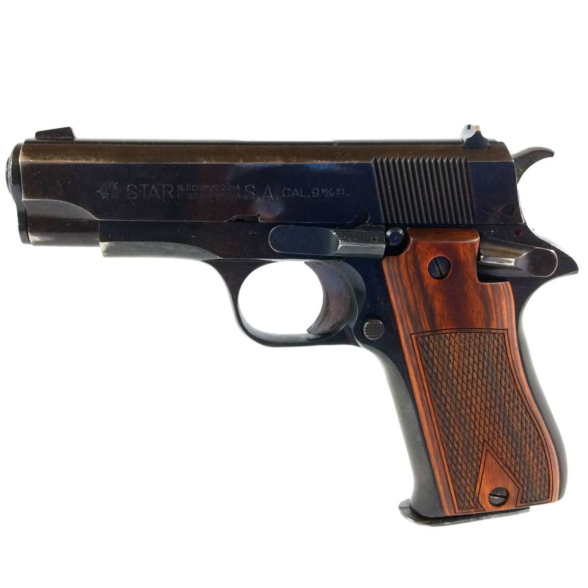 Star BM 9mm 1911 Wood Grips Hand Select Semi Auto Pistol-img-2