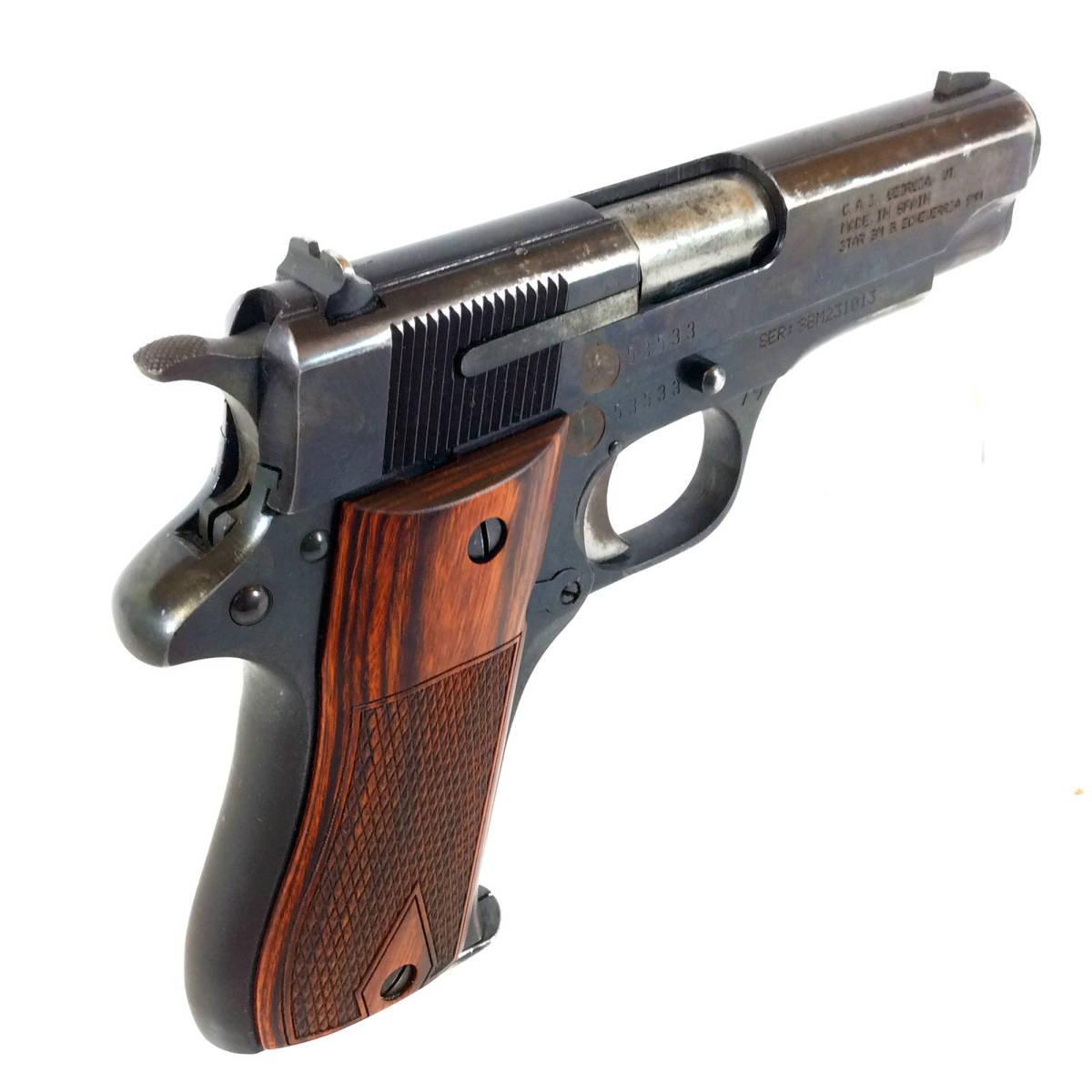 Star BM 9mm 1911 Wood Grips Hand Select Semi Auto Pistol-img-7