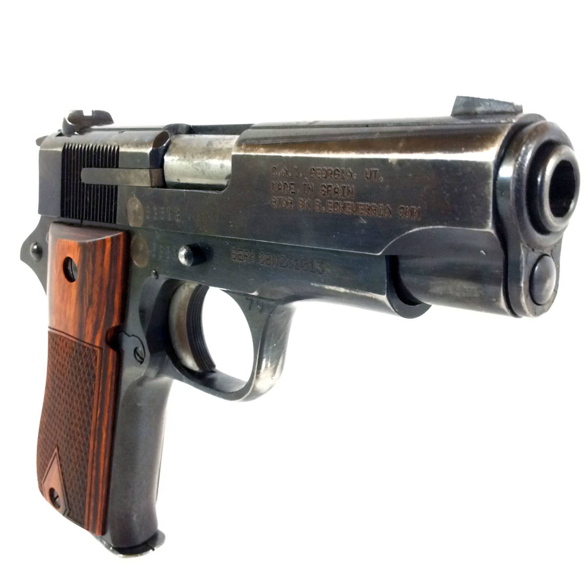 Star BM 9mm 1911 Wood Grips Hand Select Semi Auto Pistol-img-12