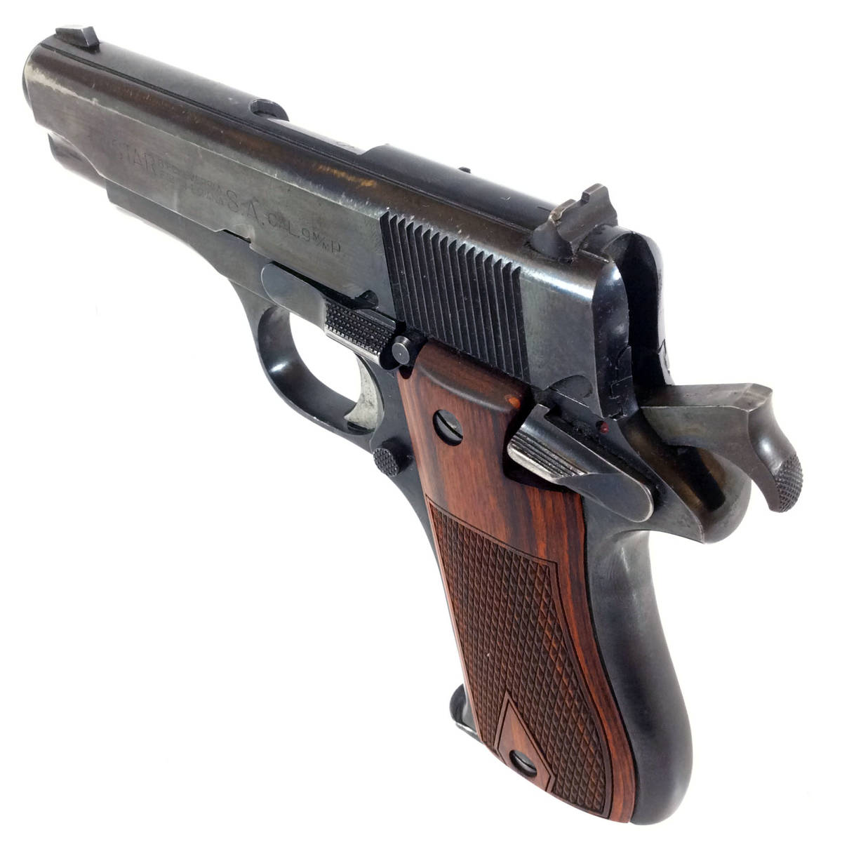 Star BM 9mm 1911 Wood Grips Hand Select Semi Auto Pistol-img-10