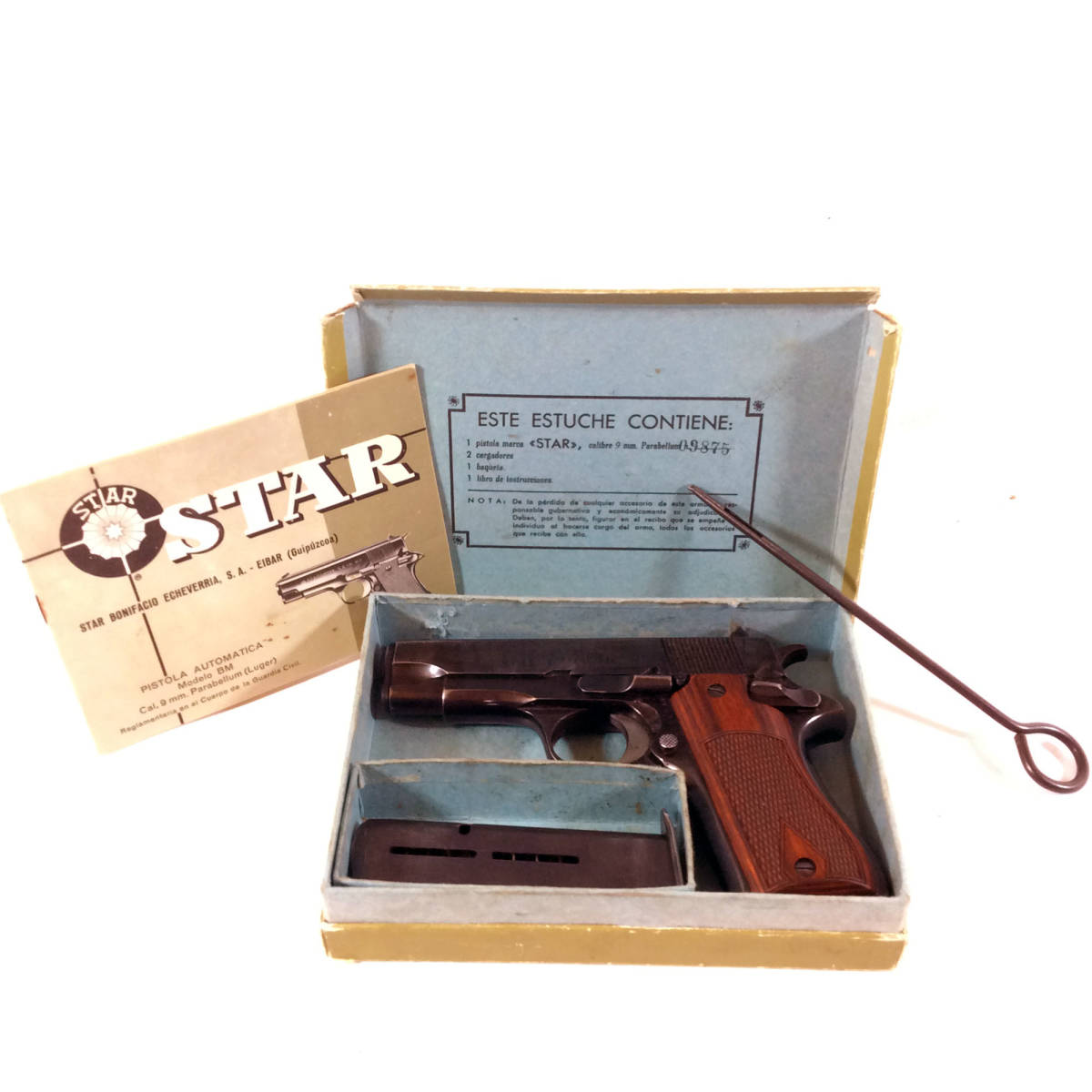 Star BM 9mm 1911 Wood Grips Hand Select Semi Auto Pistol-img-19