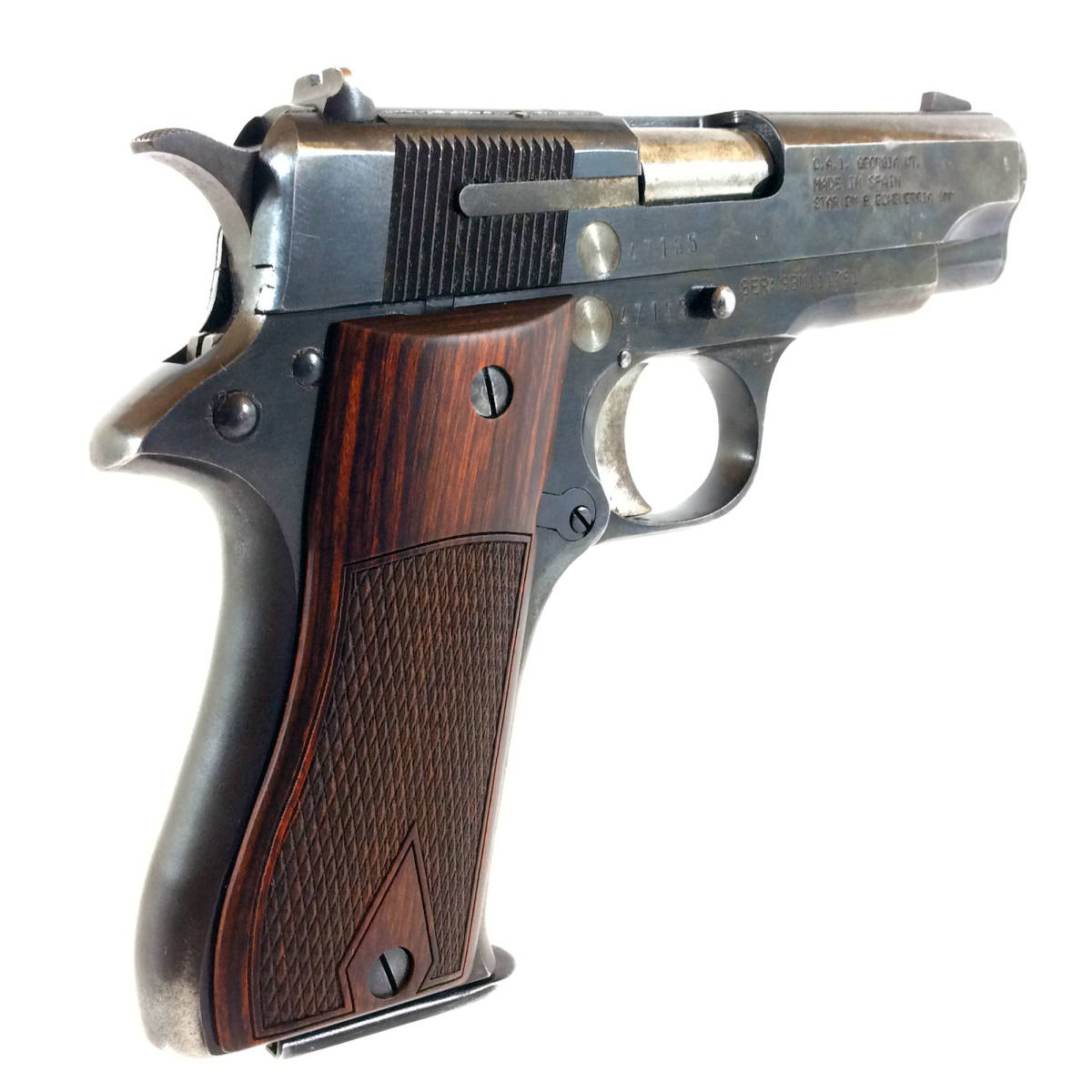 Star BM 9mm 1911 Wood Grips Hand Select Semi Auto Pistol - Semi Auto ...