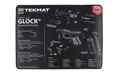 TekMat TEKR20GLOCK4243 Glock 42/43 Ultra 20 Cleaning Mat Parts Diagram...-img-0