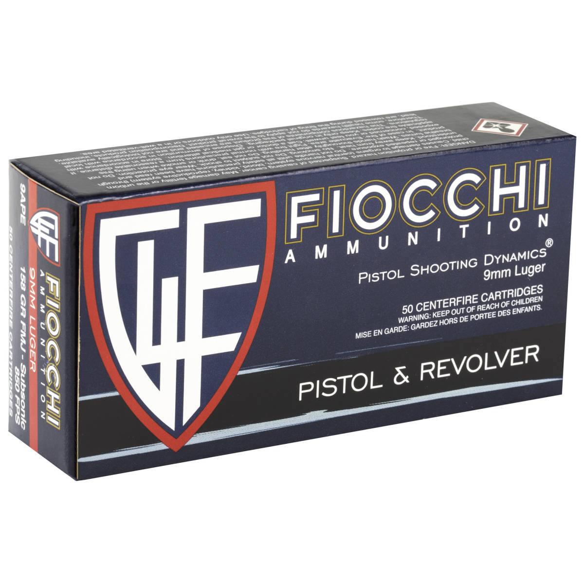 Fiocchi 9MM Ammo Subsonic 9 mm FMJ 158 gr Range - Pistol Ammunition at ...