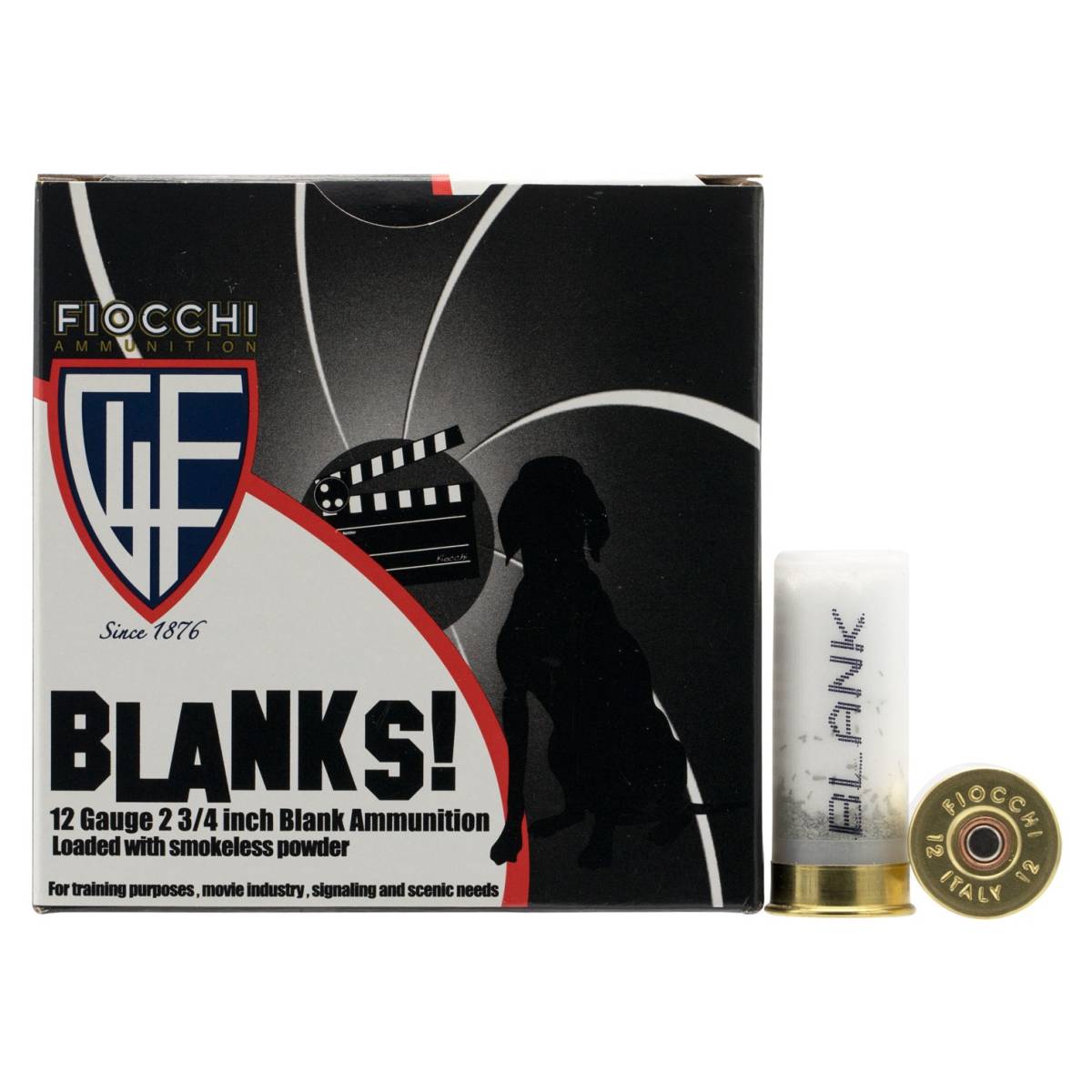 Fiocchi 12BLANK Shotgun Blank 25 Per Box/ 10 Case-img-0