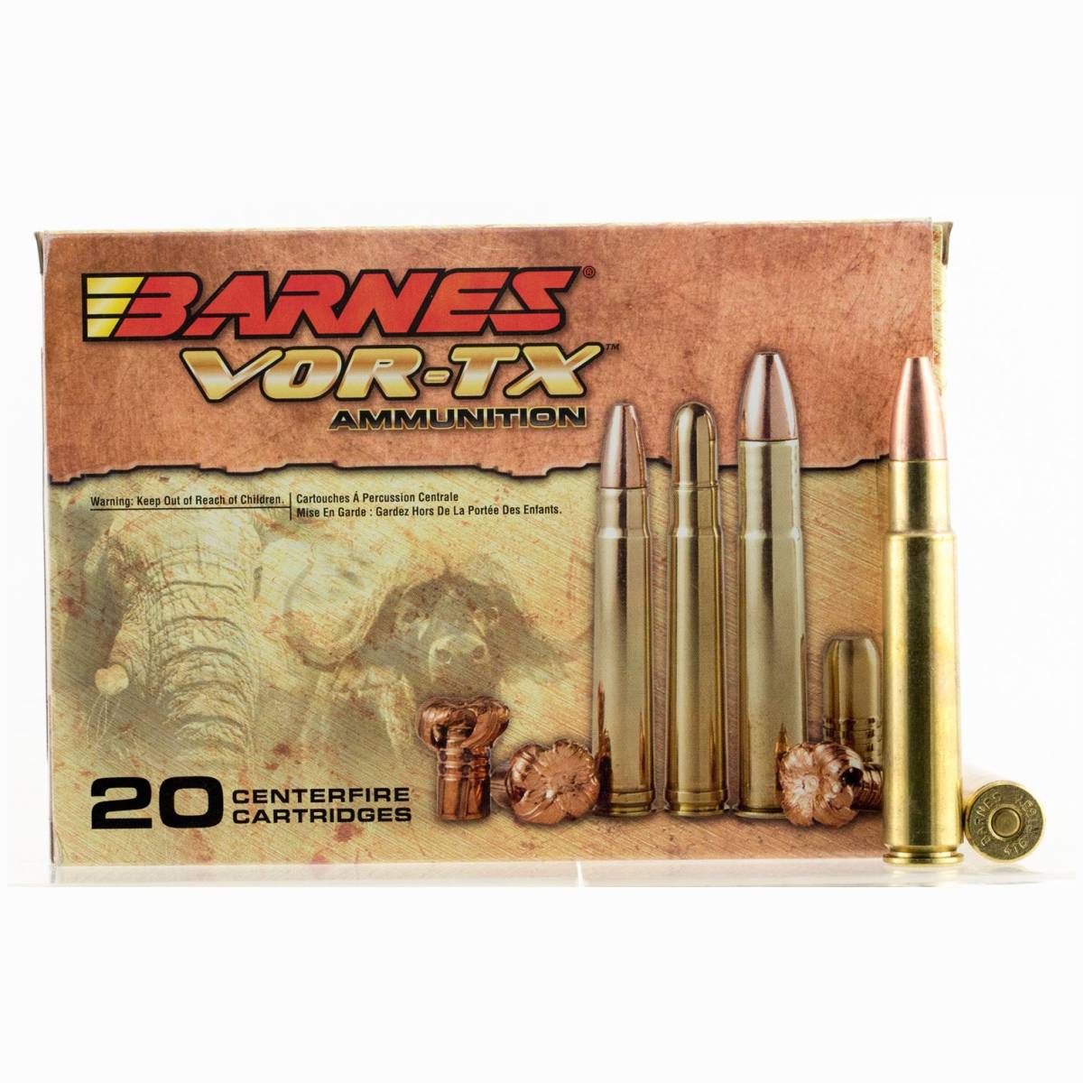 Barnes Bullets 22034 VOR-TX Safari 416Rigby 400gr TSX Flat Base 20 Per...-img-1