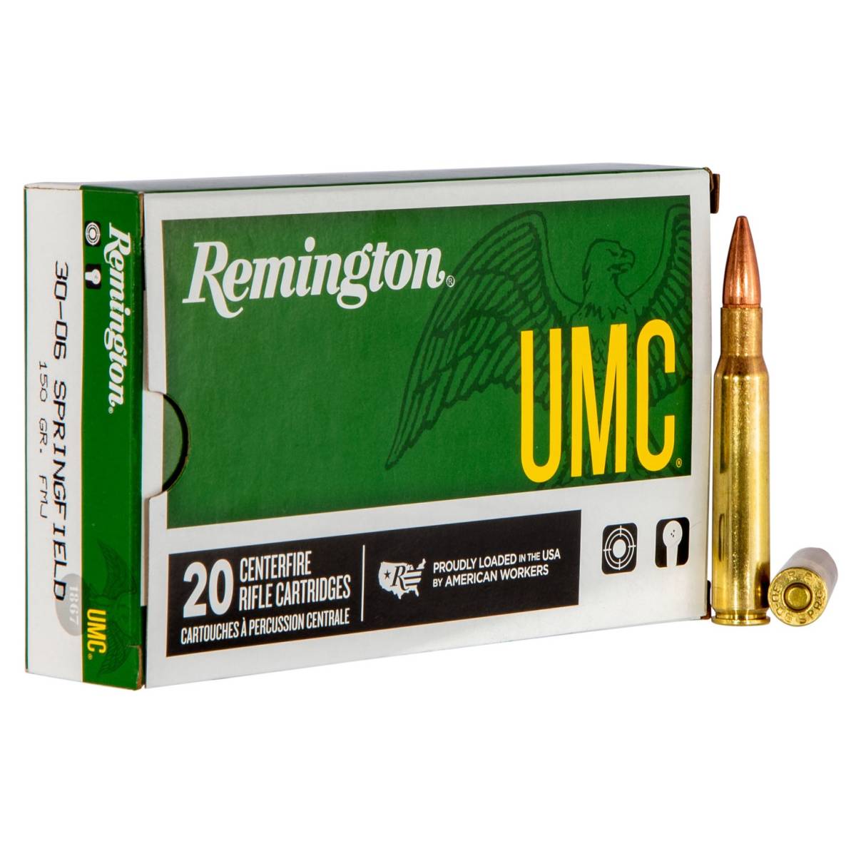 Remington Ammunition 23699 UMC 30-06Springfield 150gr Full Metal Jacket...-img-1