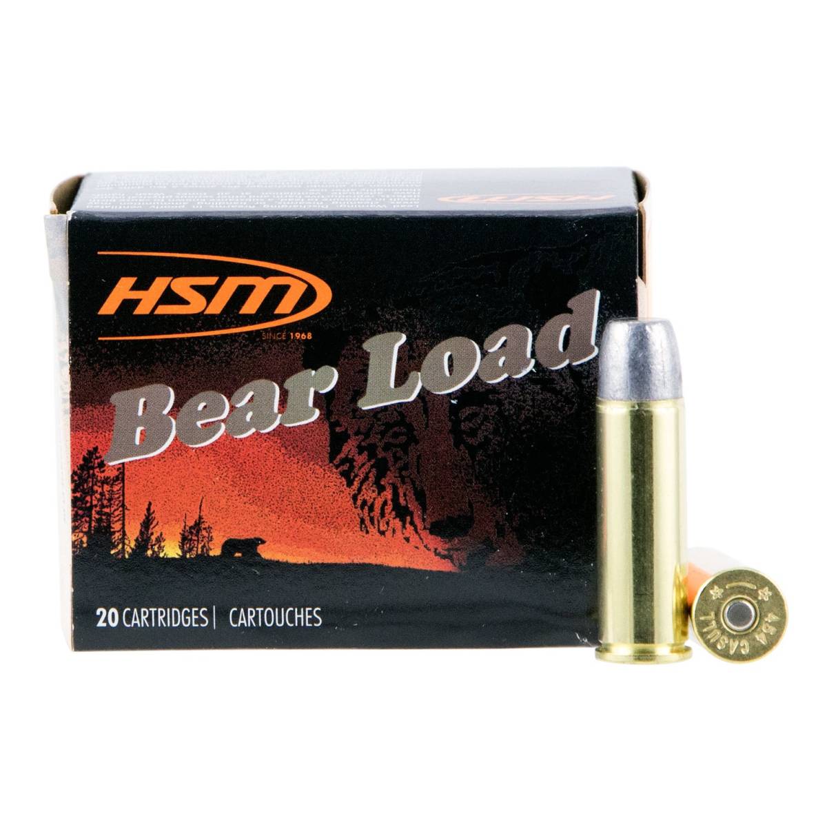 HSM 454C4N20 Bear Load 454 Casull 325 gr Wide Flat Nose 20 Per Box/ Case-img-1