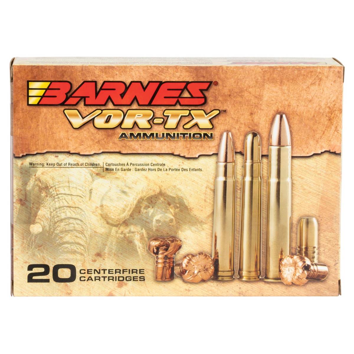 Barnes Bullets 22018 VOR-TX Safari 416Rem Mag 400gr Round Nose Banded...-img-1